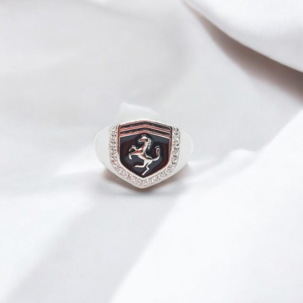 Ferrari silver  ring