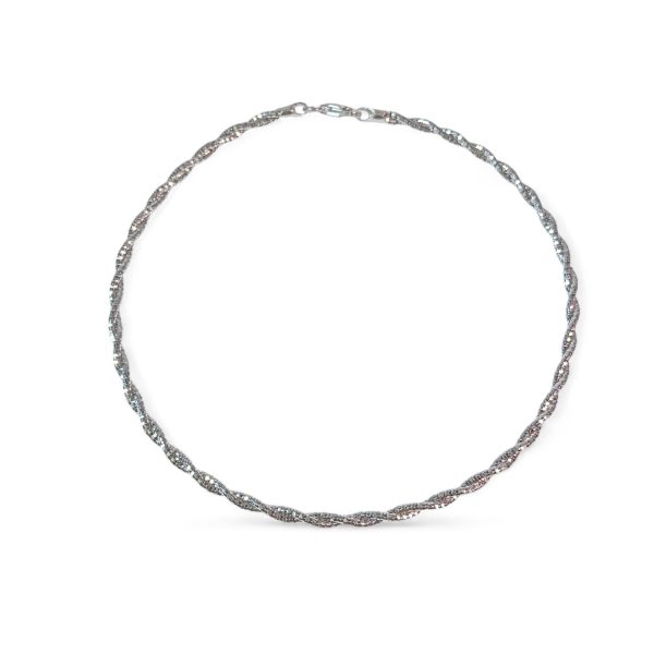 Silver twister shining anklet - Image 2