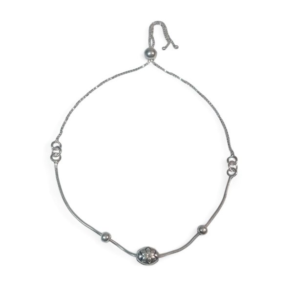 Traditional Trendy Jewellery All Occassions Silver Anklet - Image 2