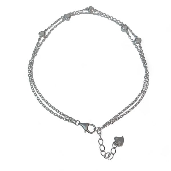 Radiant Dusk Silver Anklet - Image 2