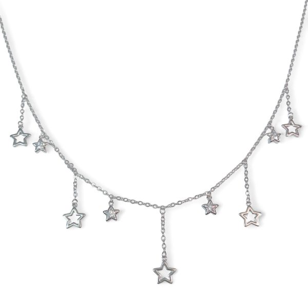 Star charm Hanging silver chain - Image 3