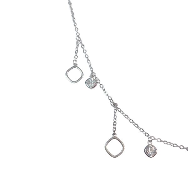 Drop Charm Chain with Earrings - Image 2