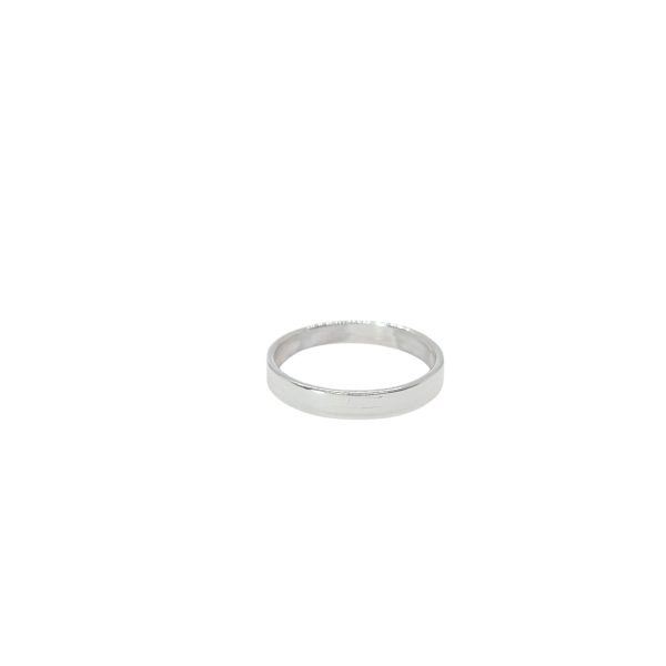 Men,s silver plain band ring - Image 3