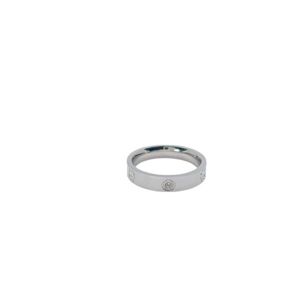 unisex cubic zirconia band ring - Image 3