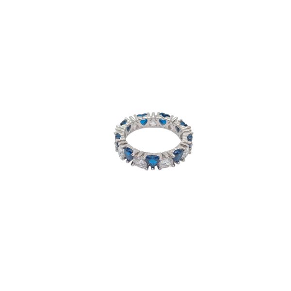 Alluring Blue and White Silver band  - Image 2