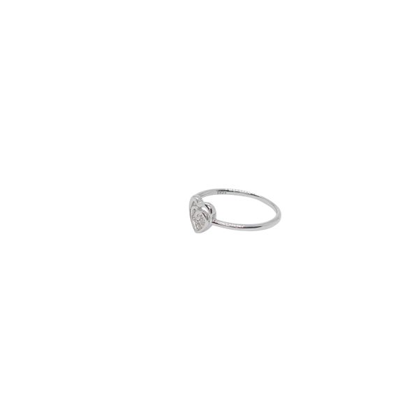 Silver Link two Heart Silver Ring - Image 2