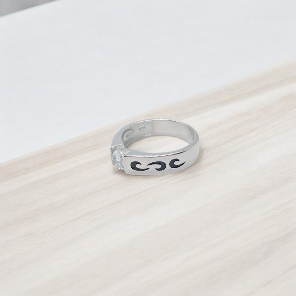 Black Onyx Inlay Ring - Image 2