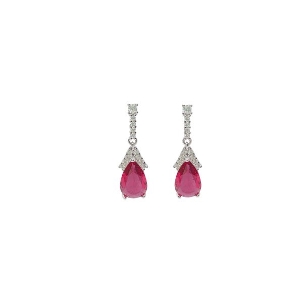 Silver Vintage Wine Earrings - Image 2