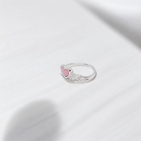 Heart shaped kids girl ring  - Image 2