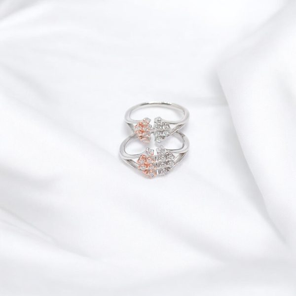 Fancy rose color toe ring - Image 2