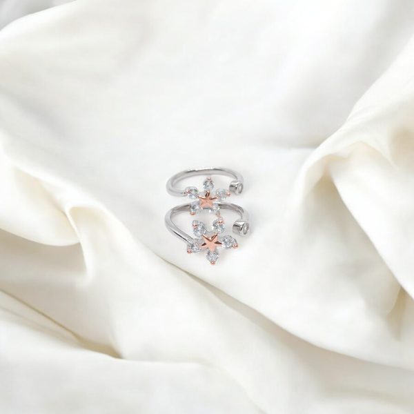 Alluring Cz Rosegold Toerings - Image 2