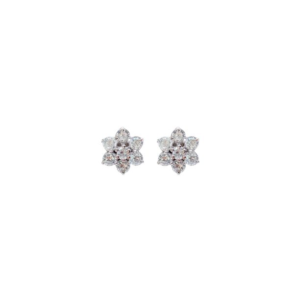 White stone Cubic Zirconium earring - Image 3