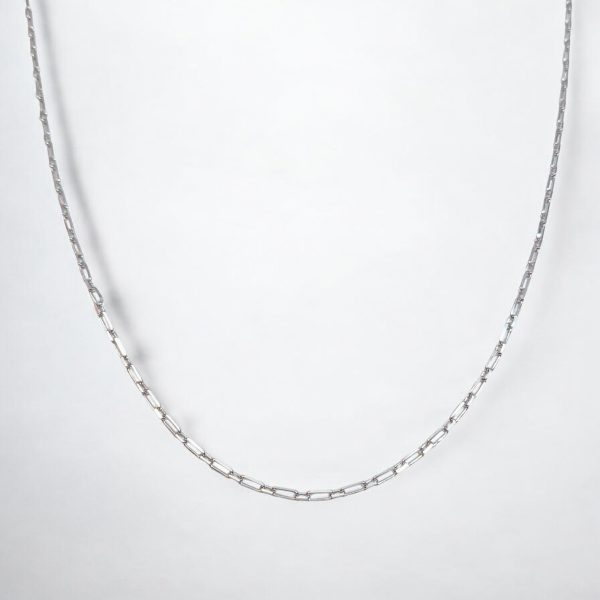 Simple link pattren Fancy silver chain