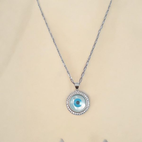 Evil Eye Sterling Silver Pendant 